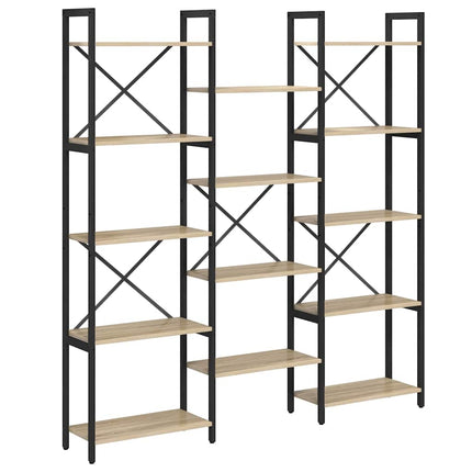 Bogreol 156 x 25 x 167 cm Konstrueret træ Sonoma eg