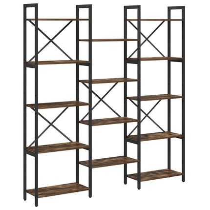 Bogreol 156 x 25 x 167 cm Konstrueret træ Sonoma eg