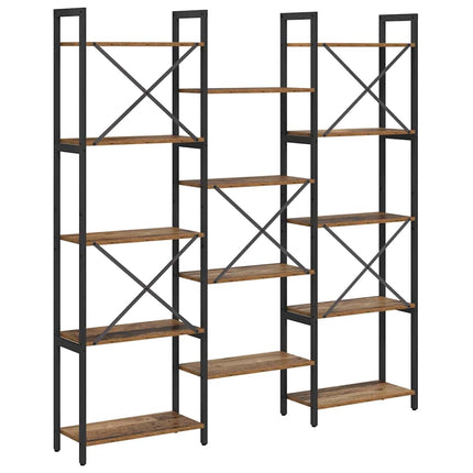 Bogreol 156 x 25 x 167 cm Konstrueret træ Gammelt træ