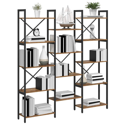 Bogreol 156 x 25 x 167 cm Konstrueret træ Gammelt træ