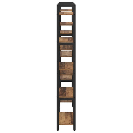 Bogreol 156 x 25 x 167 cm Konstrueret træ Gammelt træ