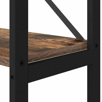 Bogreol Røget eg 40 x 30 x 189,5 cm Konstrueret træ