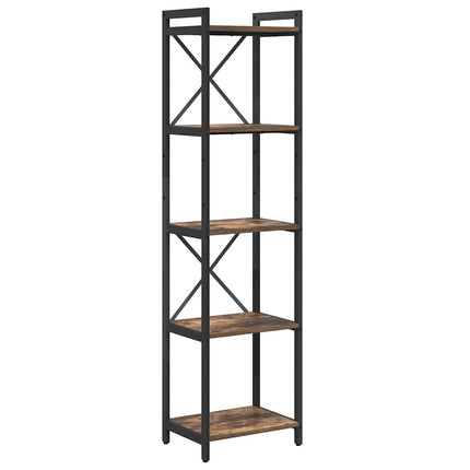 Bogreol 40 x 30 x 155 cm Konstrueret træ Røget eg