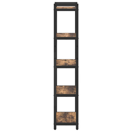 Bogreol 40 x 30 x 155 cm Konstrueret træ Røget eg