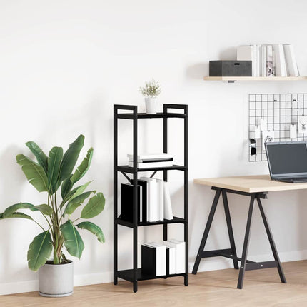 Bogreol Sort eg 40 x 30 x 119 cm Konstrueret træ