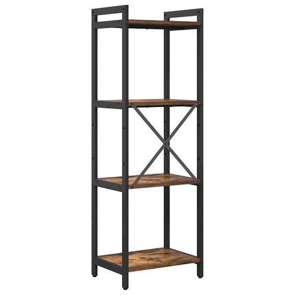 Bogreol Røget eg 40 x 30 x 119 cm Konstrueret træ