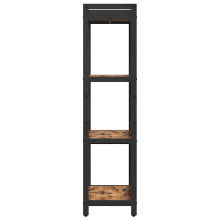 Bogreol Røget eg 40 x 30 x 119 cm Konstrueret træ