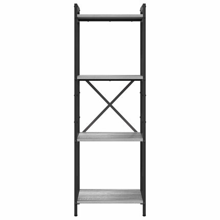 Bogreol 40 x 30 x 119 cm Konstrueret træ Grå sonoma-eg
