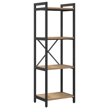 Bogreol 40 x 30 x 119 cm Konstrueret træ Artisan Egetræ
