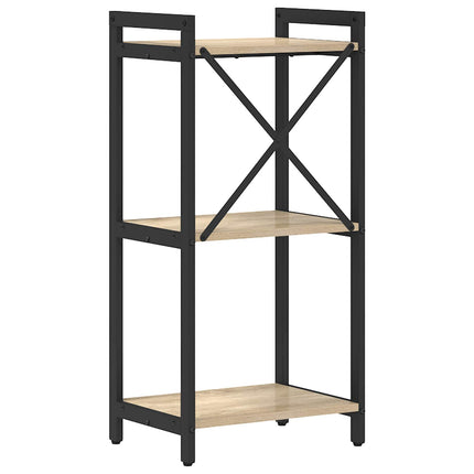Bogreol 40 x 30 x 85 cm Konstrueret træ Sonoma eg