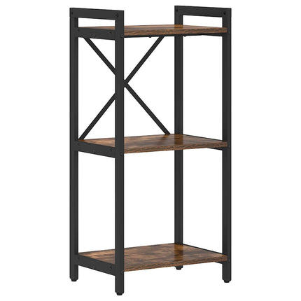 Bogreol Røget eg 40 x 30 x 85 cm Konstrueret træ