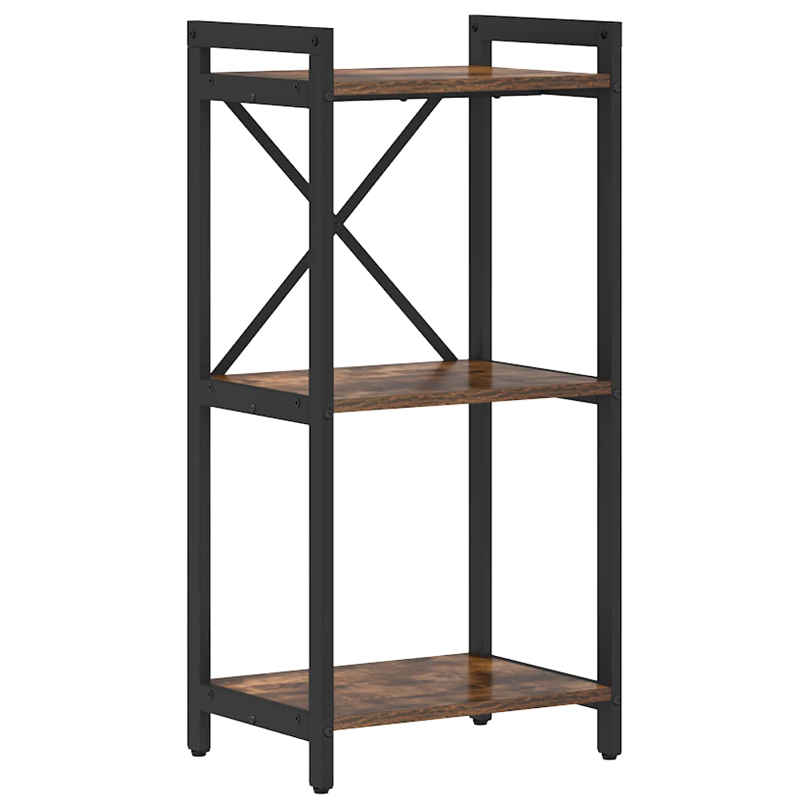 Bogreol Røget eg 40 x 30 x 83 cm Konstrueret træ