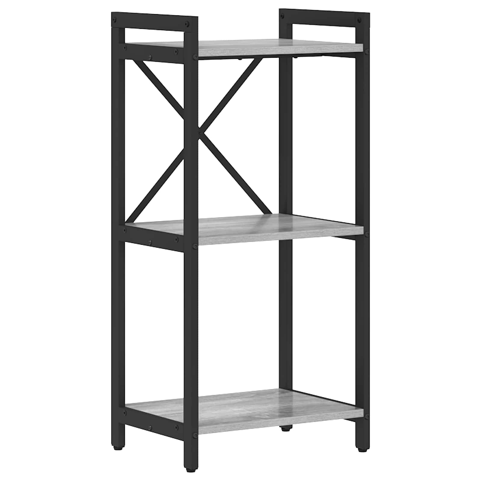 Bogreol Grå sonoma-eg 40 x 30 x 83 cm Konstrueret træ