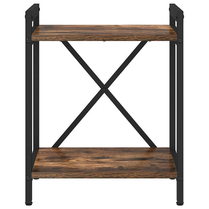 Bogreol 40 x 30 x 50 cm Konstrueret træ Røget eg