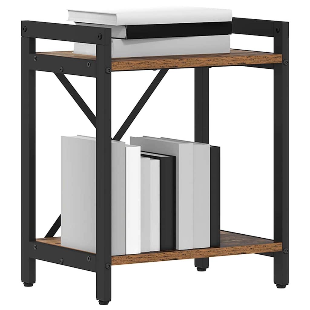 Bogreol Gammelt træ 40 x 30 x 50 cm Konstrueret træ billede