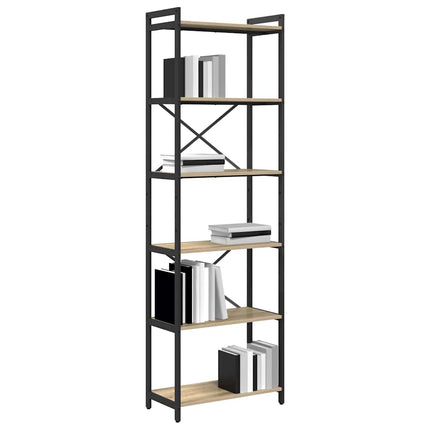Bogreol 60 x 30 x 189,5 cm Konstrueret træ Sonoma eg