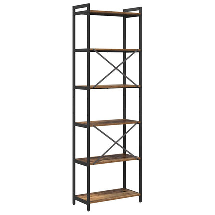 Bogreol 60 x 30 x 189,5 cm Konstrueret træ Gammelt træ