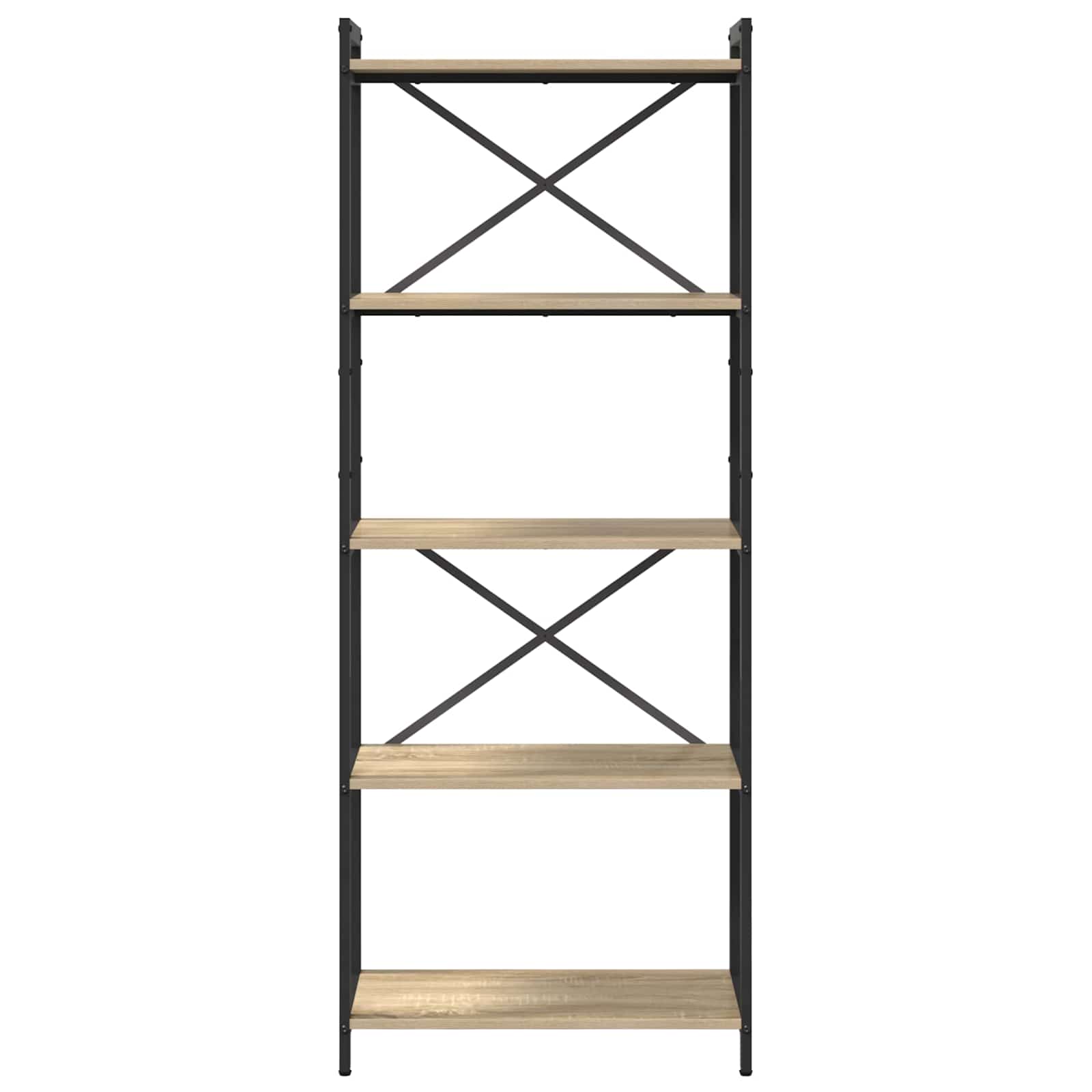 Bogreol Sonoma eg 60 x 30 x 155 cm Konstrueret træ