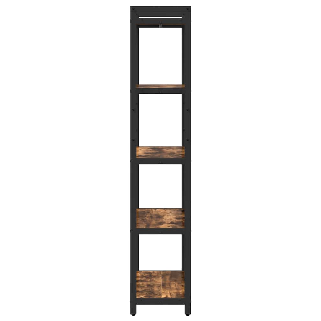Bogreol Røget eg 60 x 30 x 155 cm Konstrueret træ