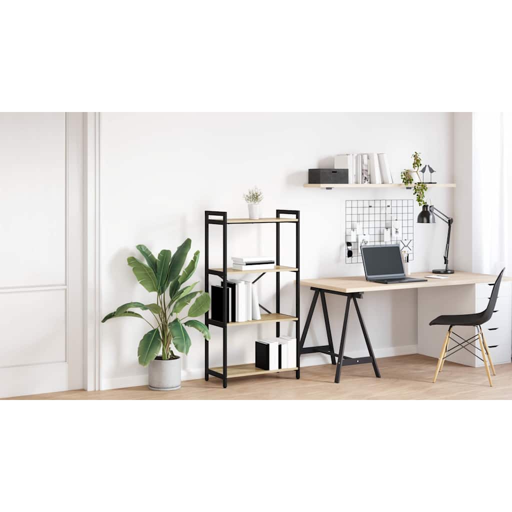 Bogreol Sonoma eg 60 x 30 x 120 cm Konstrueret træ