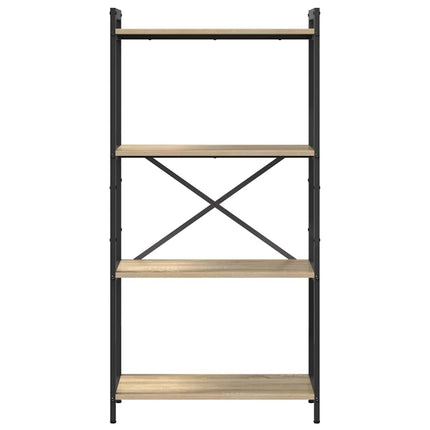 Bogreol 60 x 30 x 120 cm Konstrueret træ Sonoma eg