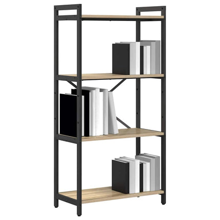 Bogreol 60 x 30 x 120 cm Konstrueret træ Sonoma eg