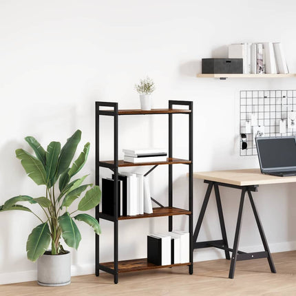 Bogreol 60 x 30 x 120 cm Konstrueret træ Røget eg