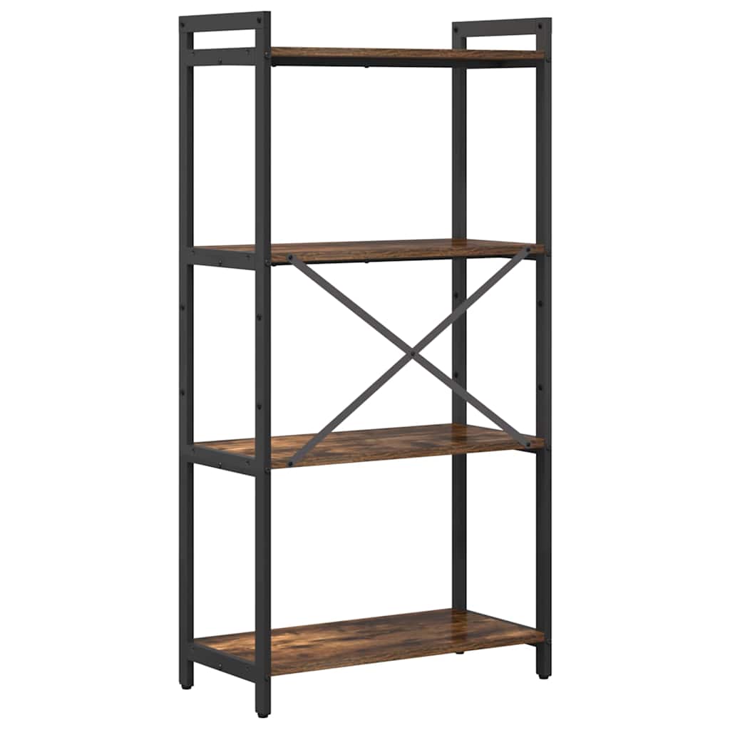 Bogreol Røget eg 60 x 30 x 120 cm Konstrueret træ