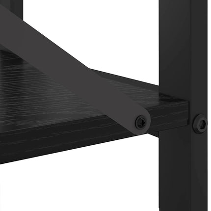 Bogreol Sort eg 60 x 30 x 85 cm Konstrueret træ