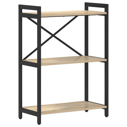 Bogreol 60 x 30 x 85 cm Konstrueret træ Sonoma eg
