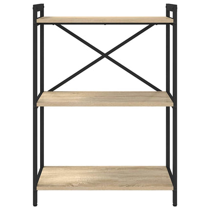 Bogreol 60 x 30 x 85 cm Konstrueret træ Sonoma eg