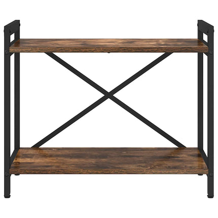 Bogreol 60 x 30 x 50 cm Konstrueret træ Røget eg