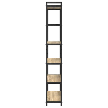 Bogreol 80 x 30 x 189,5 cm Konstrueret træ Sonoma eg