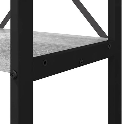 Bogreol 80 x 30 x 189,5 cm Konstrueret træ Grå sonoma-eg
