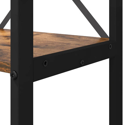 Bogreol Røget eg 80 x 30 x 155 cm Konstrueret træ