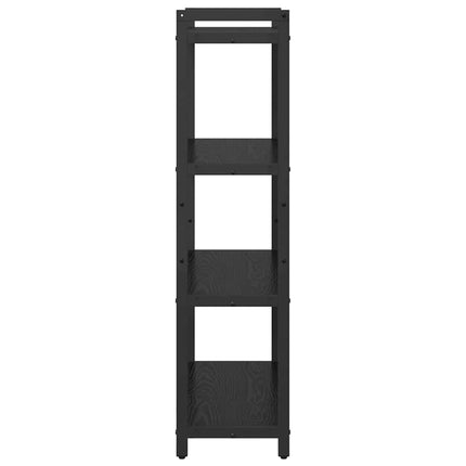 Bogreol 80 x 30 x 120 cm Konstrueret træ Sort eg