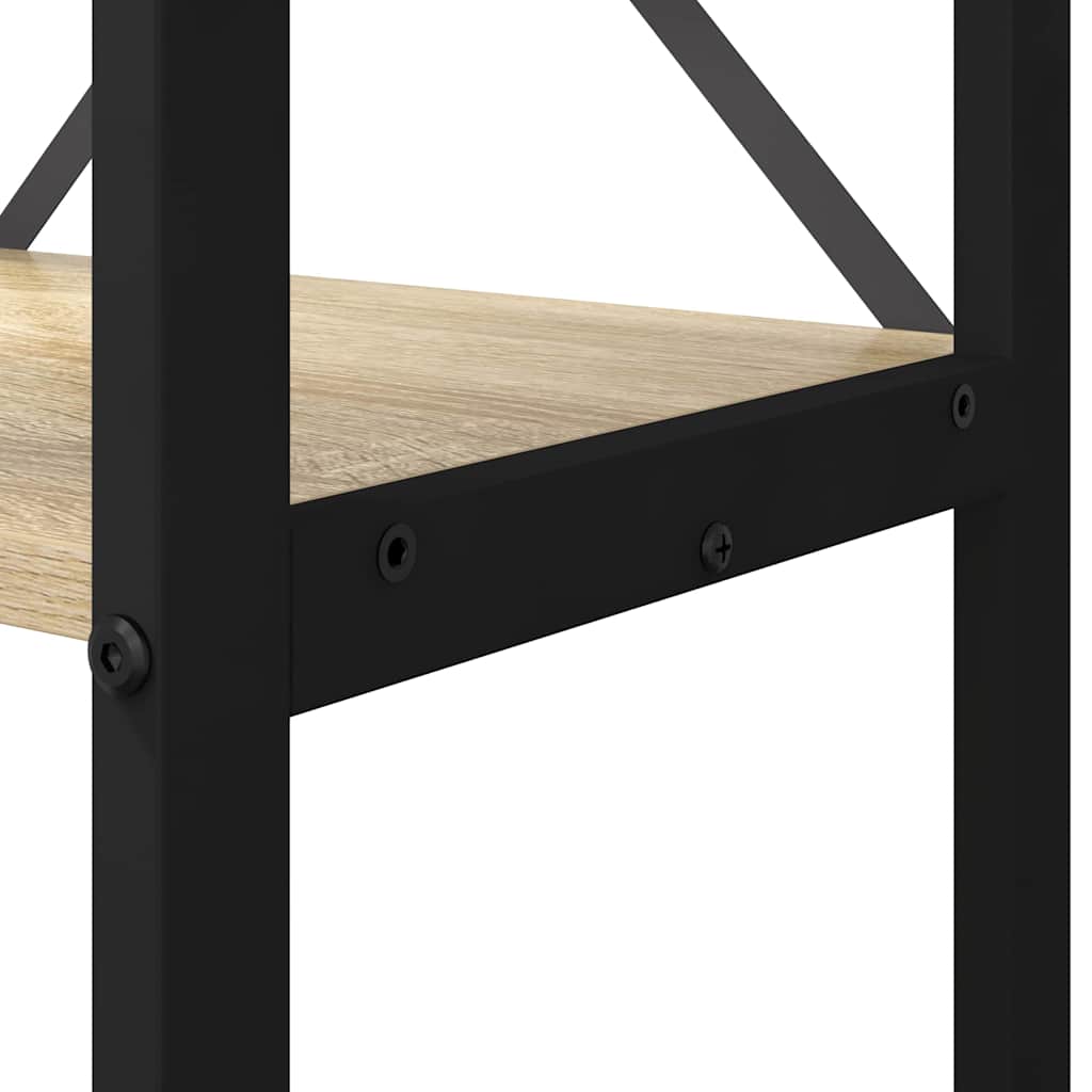 Bogreol Sonoma eg 80 x 30 x 120 cm Konstrueret træ