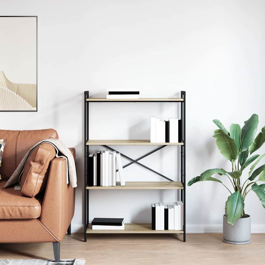 Bogreol Sonoma eg 80 x 30 x 120 cm Konstrueret træ