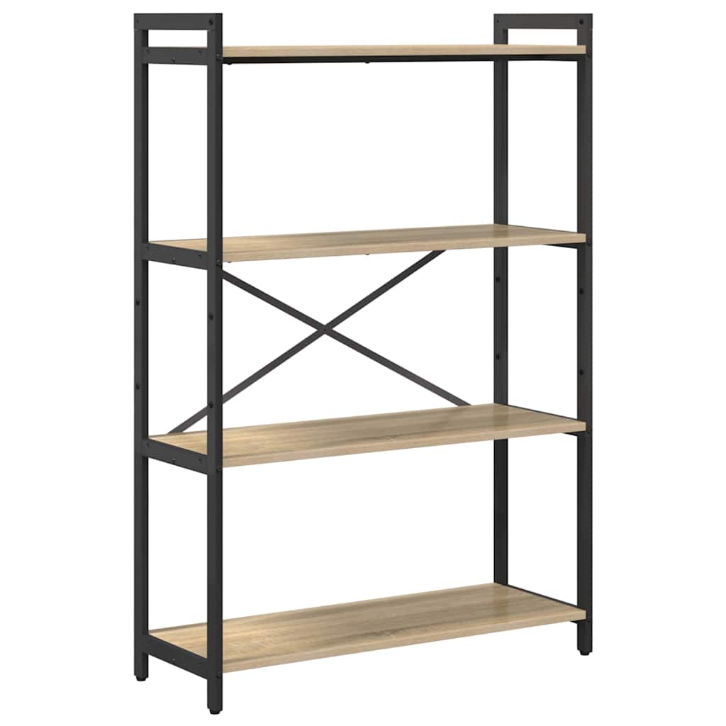 Bogreol Sonoma eg 80 x 30 x 120 cm Konstrueret træ