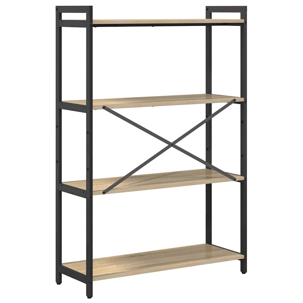 Bogreol Sonoma eg 80 x 30 x 120 cm Konstrueret træ