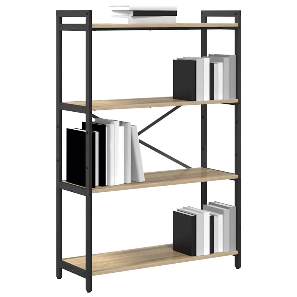 Bogreol Sonoma eg 80 x 30 x 120 cm Konstrueret træ