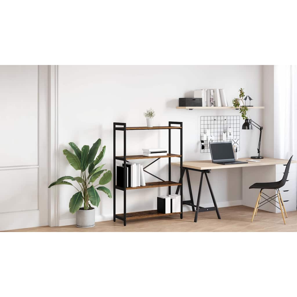 Bogreol Gammelt træ 80 x 30 x 120 cm Konstrueret træ