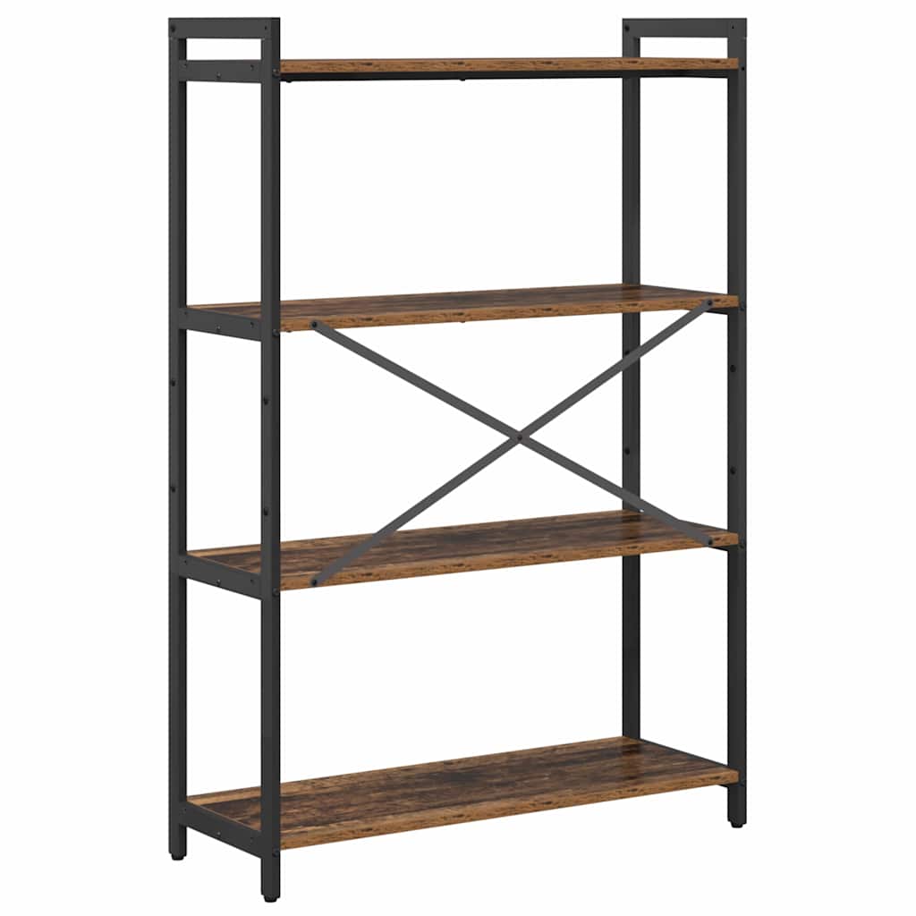 Bogreol Gammelt træ 80 x 30 x 120 cm Konstrueret træ