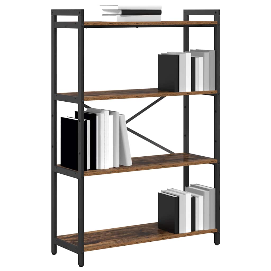 Bogreol Gammelt træ 80 x 30 x 120 cm Konstrueret træ