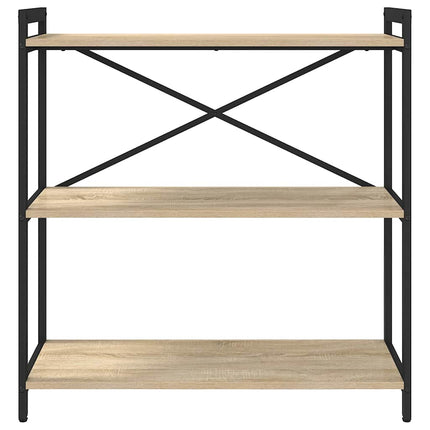 Bogreol 80 x 30 x 85 cm Konstrueret træ Sonoma eg