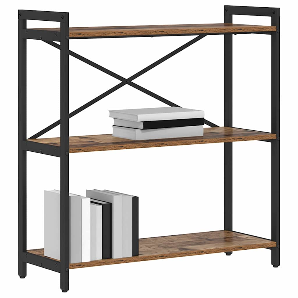 Bogreol Gammelt træ 80 x 30 x 85 cm Konstrueret træ billede