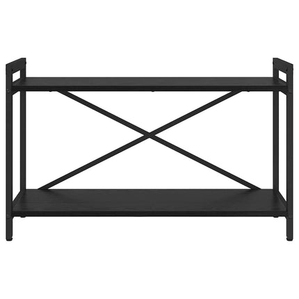 Bogreol 80 x 30 x 50 cm Konstrueret træ Sort eg