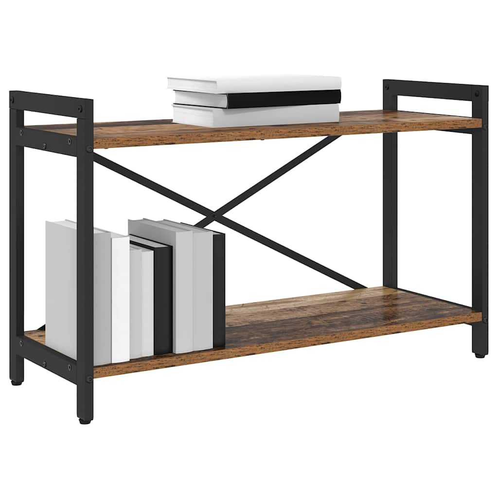 Bogreol Gammelt træ 80 x 30 x 50 cm Konstrueret træ billede