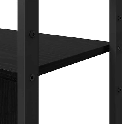 Bogreol 80 x 30 x 155,5 cm Konstrueret træ Sort eg