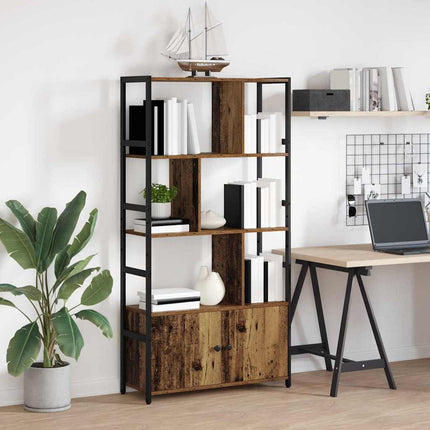 Bogreol 80 x 30 x 155,5 cm Konstrueret træ Gammelt træ